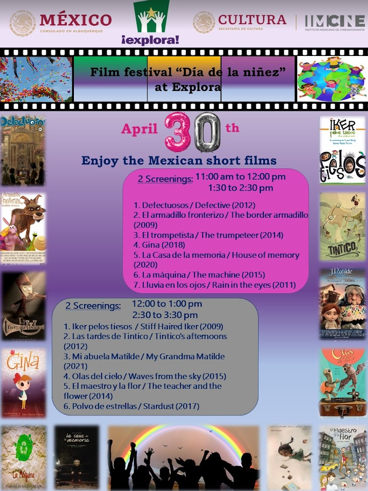 Flyer for Dia de la ninez film festival