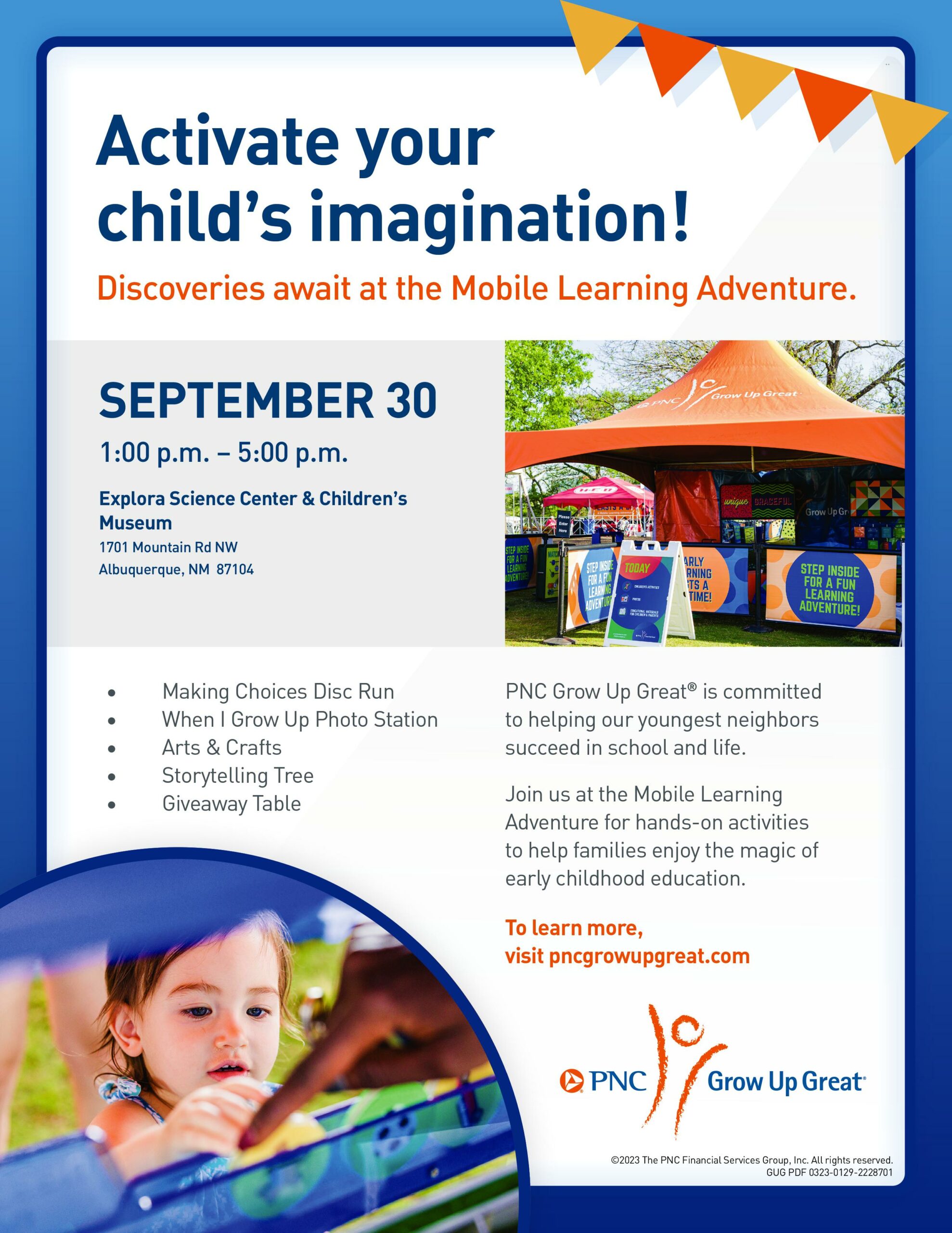 PNC Moblile Learning Adventure Sept 30 flyer