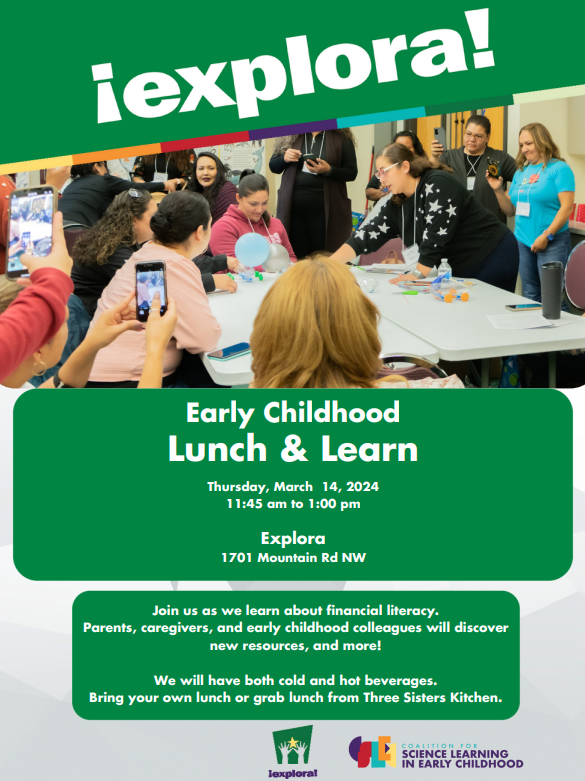 Early Childhood Lunch & Learn Flyer for March 14